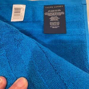 NWT Ralph Lauren 30x58 Bath Towel Surf Blue